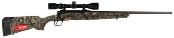 Savage Axis XP Camo, 308 Winchester, 22" Barrel, Black Color, Mossy Oak Break-Up Country Polymer Stock, Weaver 3-9x40 Scope, 4Rd, Detachable Box Magazine