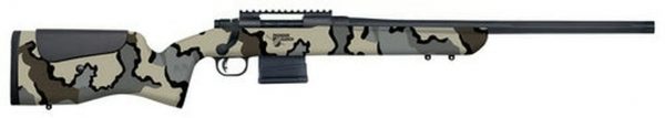 Mossberg MVP LR 308 Win, 20" Barrel, Benchrest Adjustable Comb, KUIU Camo Stock Blued, 10rd