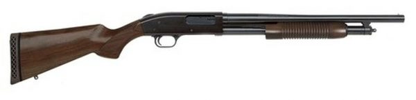 Mossberg 500 Persuader Retrograde, 12Ga, 18.5" Barrel, 5rd, 3" Chamber, Walnut