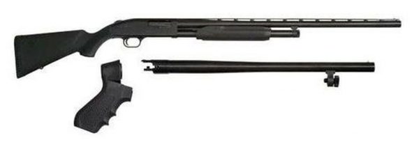 Mossberg 500 12GA "3 In 1" Home Defense Set, 2 Barrels & Pistol Grip Kit