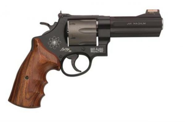Smith & Wesson 329 Personal Defense 44 Mag 4" 6rd Hiviz Sight Wood Grip Titanium