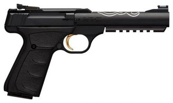 Browning BuckMark Lite UFX, 22LR, 5.5", 10rd, Black Ultragrip FX, Fiber Optic Sights