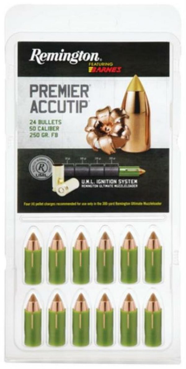 Remington Premier AccuTip .50 Caliber 250 Grain Sabot Bullet 24 Per Box