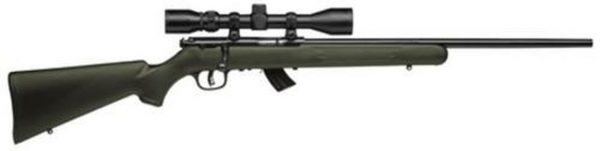 Savage MKII FXP 22LR, 21" Barrel, Bushnell 3-9x40 Scope Incl, Blued Finish, Olive Drab Stock, 10rd