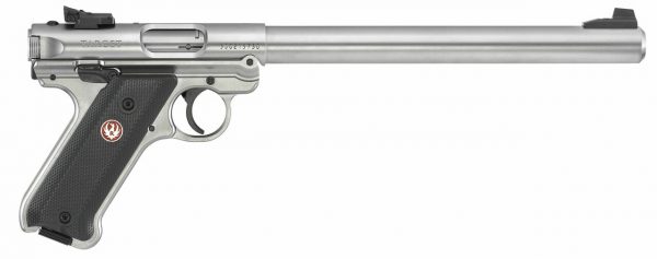 Ruger Mark IV Target .22 LR, 10" Bull Barrel, Adj. Rear, Stainless, 10rd