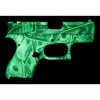 Glock 42, .380 ACP, 3.25", 6rd, Glow in the dark $100 Bill Camo - Image 2