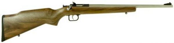 Keystone Crickett Adult 22LR, 16", Walnut Stock, SS