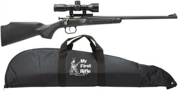 Keystone Crickett 22LR, Scope/Case, 16.1", Synthetic Black Stock Blued - Image 2