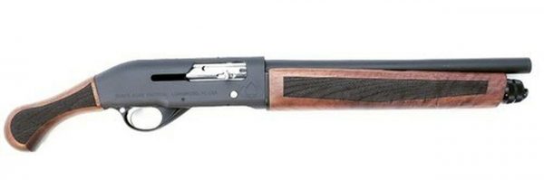 Black Aces Tactical Pro Series S Semi-Auto 12 Ga, 14" Barrel, Shockwave Stock, Walnut/Black, 4rd