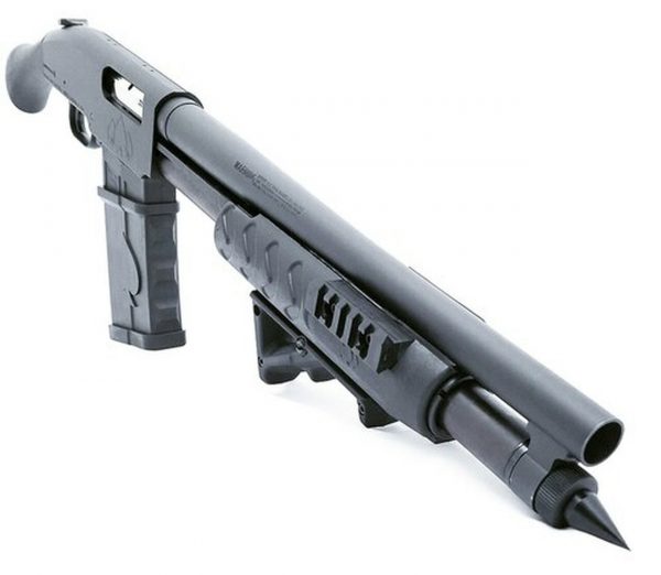 Black Aces Tactical Shockwave, Mag Fed 12g, 15", Tri-Rail Forend, Mag Tube Spike, 5rd Detachable Mag - Image 2