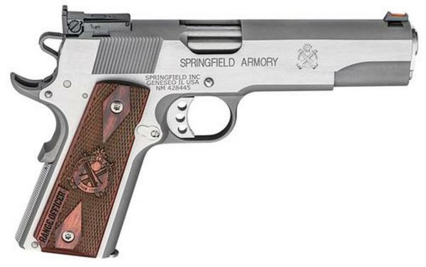 Springfield Range Officer 9mm, 5", 9rd, Cocobolo Grips, Stainless Steel