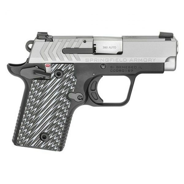 Springfield 911 Micro Compact 9mm, 3" Barrel, Stainless Slide, G10 Grips, Tritium Night Sights, 6-7rd Mags