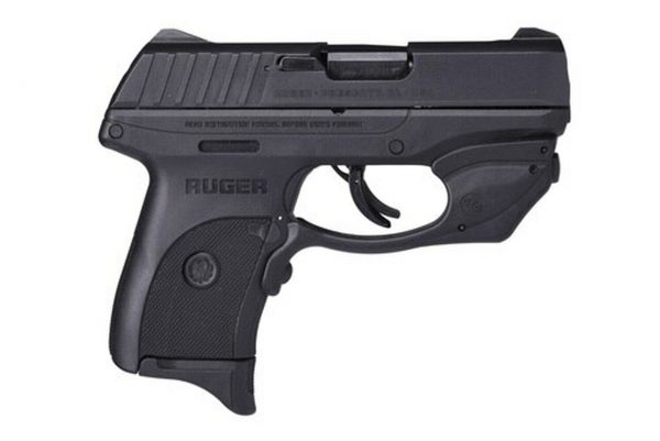 Ruger EC9S Laser Striker Fired, Compact, 9MM, 3.1" Barrel Thumb Safety, Crimson Trace Red Laser, 7rd Mag