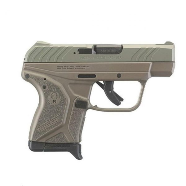 Ruger LCP II 380 (ACP 2.75" Barrel Jungle Green Slide, Flat Dark Earth Frame 6rd Mag