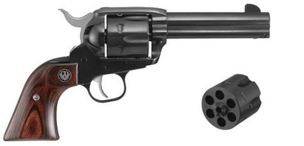 Ruger Vaquero 357 Mag/9mm, 4.62" Barrel, Hardwood, Blued, 6rd, Pre-1962 XR-3 Grip Frame