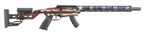 Ruger Precision, 22 LR, 18" Threaded Barrel, 15rd, American Flag