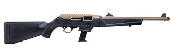 Ruger PC Carbine Flat Dark Earth 9mm Take Down, 16" Barrel, Ruger & Glock Mag Adapter, 17rd Mag