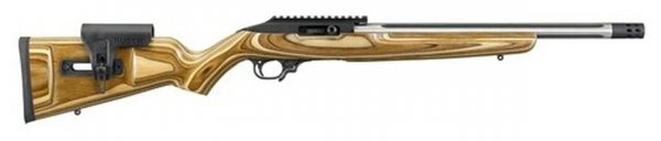 Ruger TALO Exclusive 10/22 Competition, .22 LR, 16" SS Fluted Barrel, Brake, Brown Laminate Stock, 10rd Mag