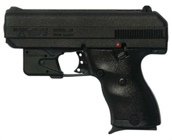 Hi-Point 9mm 3.5" Barrel, Laserlyte Trigger-Guard Mount Laser Polymer Frame 8rd Mag