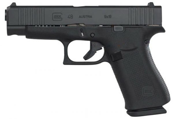 Glock G48, 9mm, 4.17" Barrel, 10rd, AmeriGlo Fiber Optic, Black