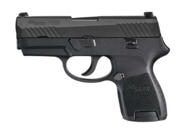 Sig P320 Subcompact DAO 9mm, 3.6" Barrel, NS Poly Grip/Frame Black, 12rd