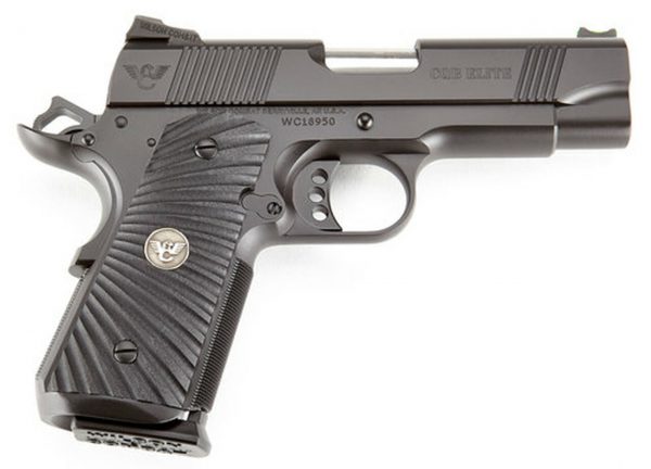 Wilson Combat 1911 CQB Elite Compact 45 ACP, 4" Barrel, G10 Starburst Grip, Black, 7rd