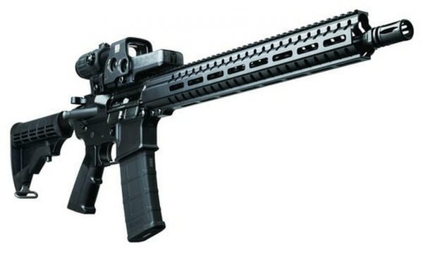 CMMG Resolute 100, Semi-automatic, AR, 458 SOCOM, 16.1" Threaded Barrel, SV Brake, Threaded 5/8-32, Black Color, Anodized Finish, RML15 M-Lok Handguard, A2 Grip, M4 Collapsible Stock, 10Rd, CMMG-modified Lancer Magazine