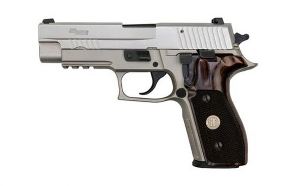 Sig P227 AS Elite .45 ACP, Used, 4.4" Barrel, Stainless, SigLite, Wood Grips, 10rd - Image 2