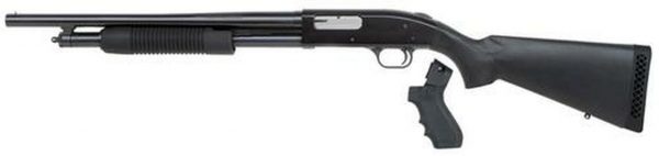 Mossberg 500 L-Series Pump 12ga 18.5" Barrel, 3", 6-Pos Adjustable Synthetic, PG Left Hand, 6rd