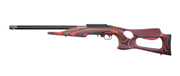 Thompson Center T/CR22 22LR, 20" Threaded Carbon Fiber Barrel, Red Altamont Thumbhole Stock, 10rd