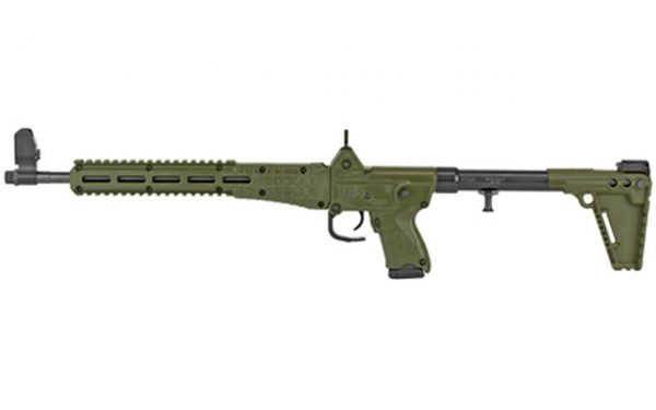 Kel-Tec Sub-2000 9mm, 16.25" Barrel, OD Green, Ghost Ring Rear, Adj. Stock, 15rd