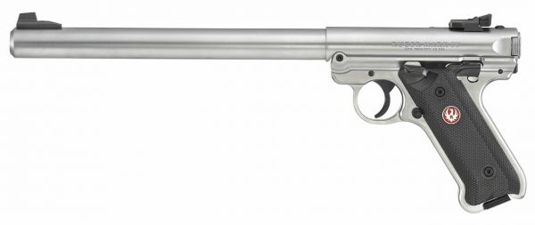 Ruger Mark IV Target .22 LR, 10" Bull Barrel, Adj. Rear, Stainless, 10rd - Image 2