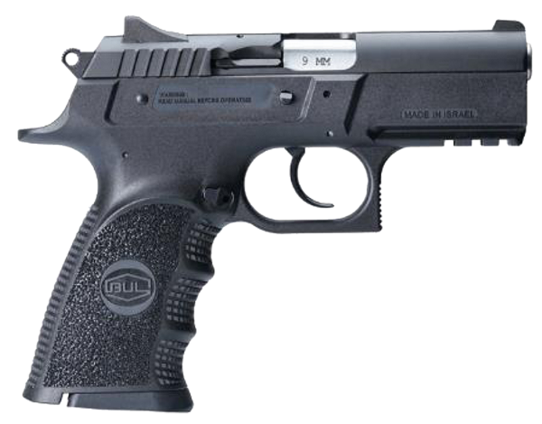 BUL ARMORY USA Cherokee Compact 9mm 3.66" 17rd Black Oxide Steel Slide Black Polymer Grip