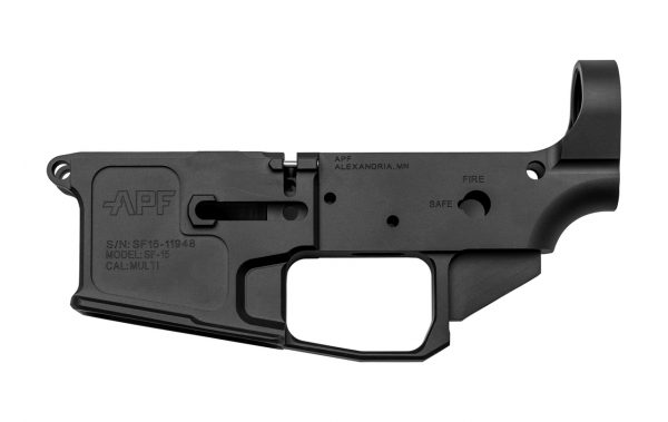 Alex Pro Firearms Stripped AR-15 Lower Receiver, Billet, Black