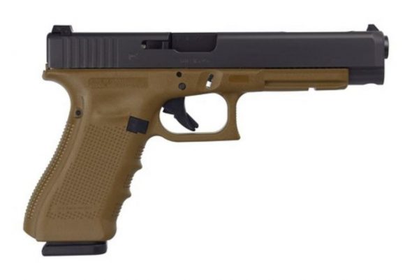Glock G34 G4, 9mm, 5.3", 10rd, Flat Dark Earth Frame, Black Slide