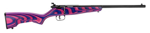 Savage Rascal Minimalist .22 LR, 16" Barrel, ChevCore Pink/Purple Laminate, 1rd