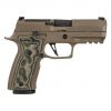 Sig Sauer, P320 AXG Scorpion, Custom Works, Striker Fired, 9mm, 3.9" Barrel, AXG Modular Aluminum Grip, Flat Dark Earth, Optic Ready Compatible with Delta Point PRO and ROMEO1 PRO Optics, X-Ray 3 Night Sights, 17Rd, 3 Magazines - Image 2