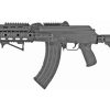Zastava ZPAP92 7.62X39mm Pistol, 10" Barrel, SBA3, Quad Rail, Black, 30rd - Image 2