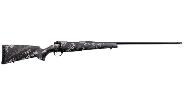 Mark V Backcountry 2.0 TI 300 Weatherby Mag Bolt-Action Rifle with Black/White Carbon Fiber Stock