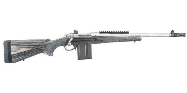 M77 Gunsite Scout 308 Stainless Rifle with Black Laminate Stock