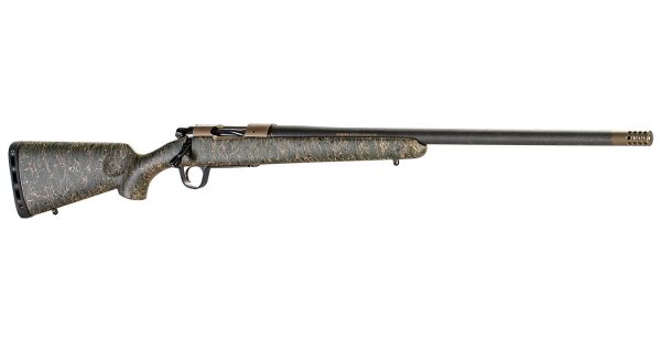 Ridgeline 6.5 PRC Bolt-Action Rifle with Bronze Receiver and Green/Black/Tan Stock