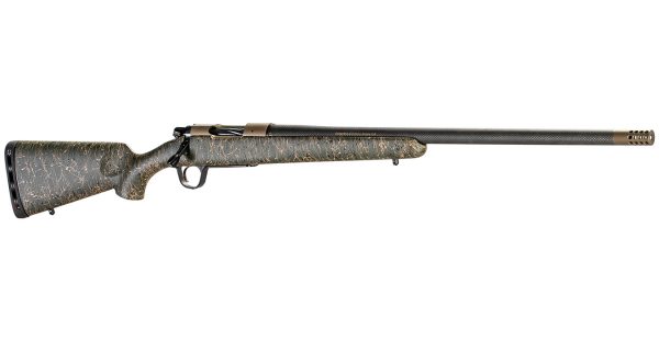 Ridgeline 28 Nosler Bolt-Action Rifle with Bronze Receiver and Green/Black/Tan S