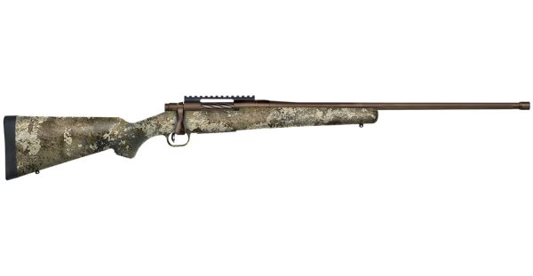 Patriot Predator 6.5 PRC Bolt-Action Rifle with Strata Camo Synthetic Stock and Cerakote Brown Barrel