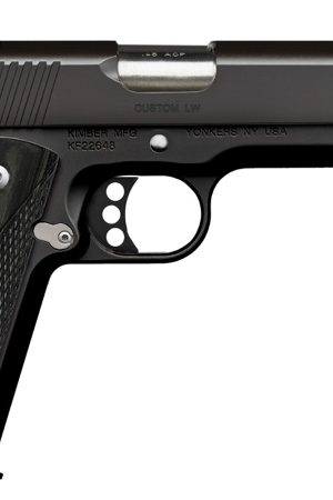 Custom LW Nightstar 45 ACP Pistol with Stainless Small Parts and Gray Laminate Grips