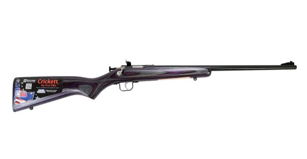 Crickett 22LR Youth Bolt-Action Rimfire Rifle with Purple Laminate Stock