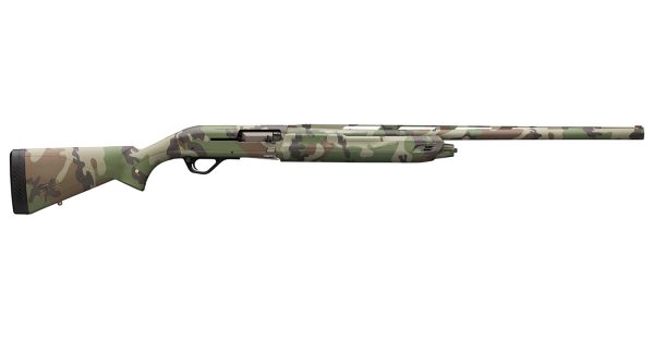 SX4 Waterfowl Hunter 12 Gauge Semi-Auto Shotgun with Woodland Camo Finish and 28 Inch Barrel