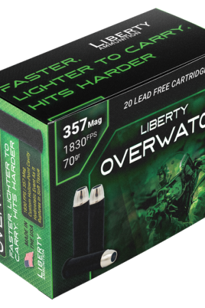 Liberty Ammunition OverWatch Defense 357 Mag 70gr