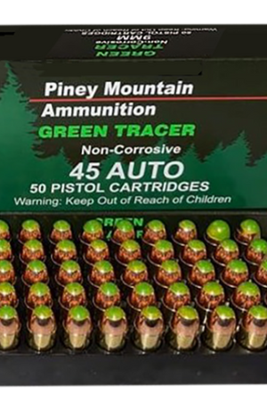 Piney Mountain Ammunition Green Tracer 45 ACP